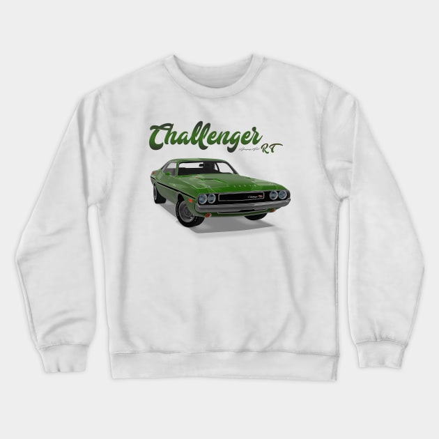 Challenger RT green front Crewneck Sweatshirt by PjesusArt